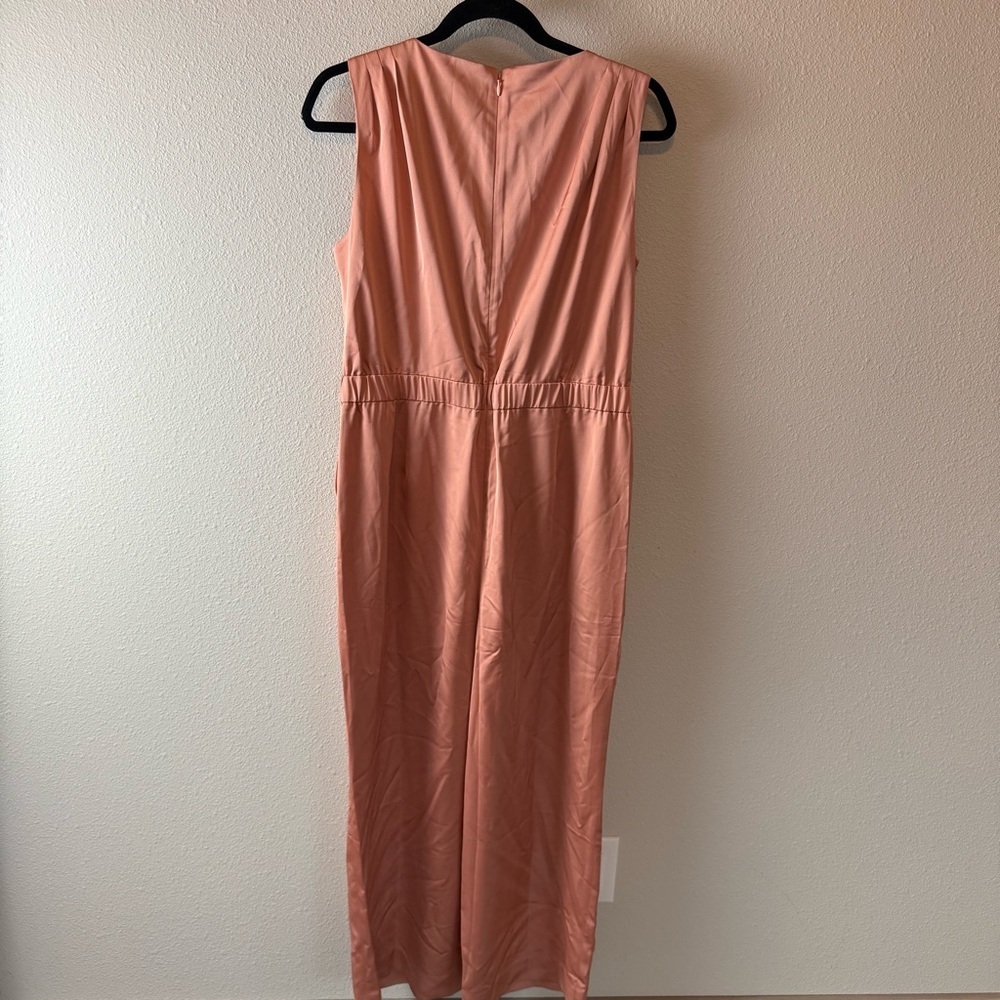 New J. Crew Satin Gloucester Back Crepe Jumpsuit Seashell Pink NWT Women Size 8 - Picture 13 of 16